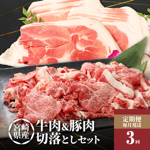 牛肉＆豚肉切り落としセット【3か月定期便】 K16_T004_3