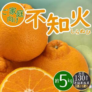 ご家庭向け！不知火(しらぬひ)　約5kg