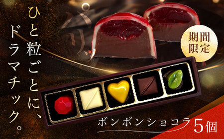 【2027年2月~発送】ボンボンショコラ 5個入り バレンタインチョコレート ホワイトデーチョコレート ちょこちょこ [SAW031]