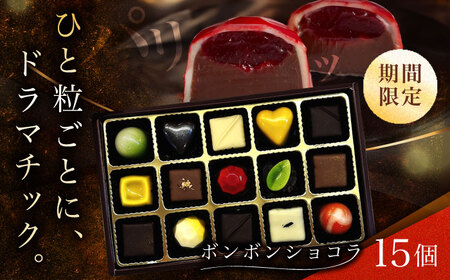 【2027年2月~発送】ボンボンショコラ 15個 バレンタインチョコレート ホワイトデーチョコレート ちょこちょこ [SAW033]