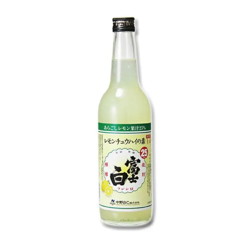 冨士白レモンチュウハイの素　600ml×1本/酎ハイ チューハイ 割材 生搾り風 果汁 【kis127】
