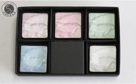 ARITA PORCELAIN LAB (アリタポーセリンラボ) スレート箸置セット 有田焼 かわいい モダン カラフル パステルカラー A40-424