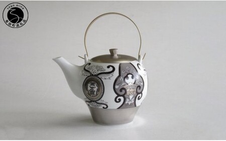 ARITA PORCELAIN LAB (アリタポーセリンラボ) JS古伊万里草花紋 ティーポット 有田焼 モダン スタイリッシュ モノトーン A95-60