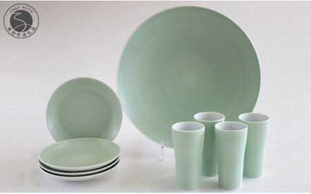 ARITA PORCELAIN LAB (アリタポーセリンラボ) パールグリーン パーティーセット 有田焼 取り皿 大皿 A180-25