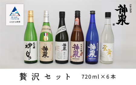 神泉 日本酒 贅沢セット（720ｍｌ×6本） 日本酒