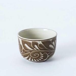 ＜受注生産品＞唐草手碗＜飴＞｜沖縄　やちむん　人気
