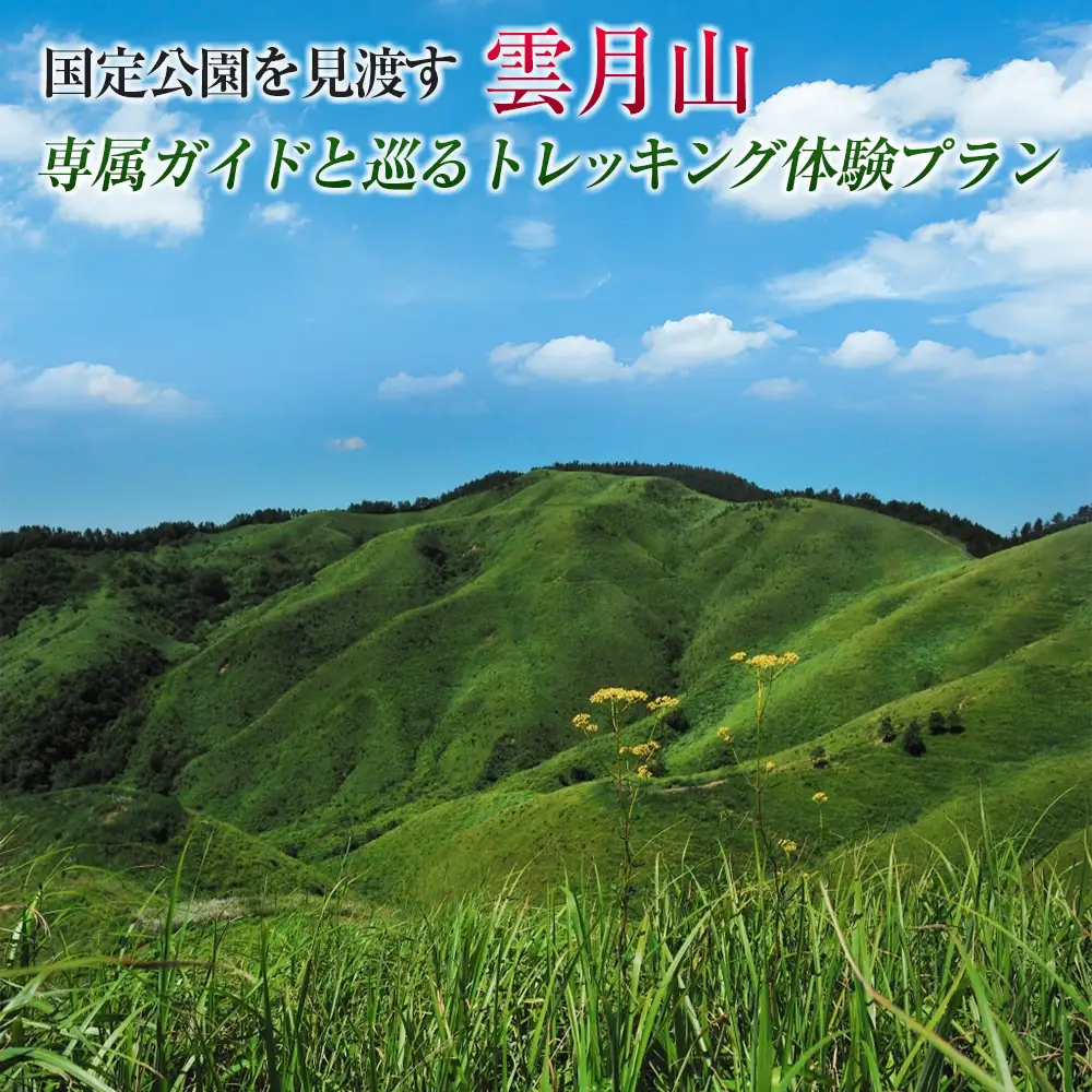 国定公園を見渡す『雲月山』専属ガイドと巡るトレッキング体験プラン GE014_002