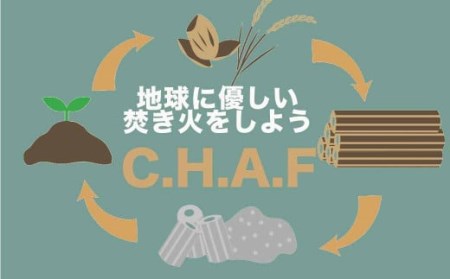 お米のもみ殻燃料 C.H.A.F