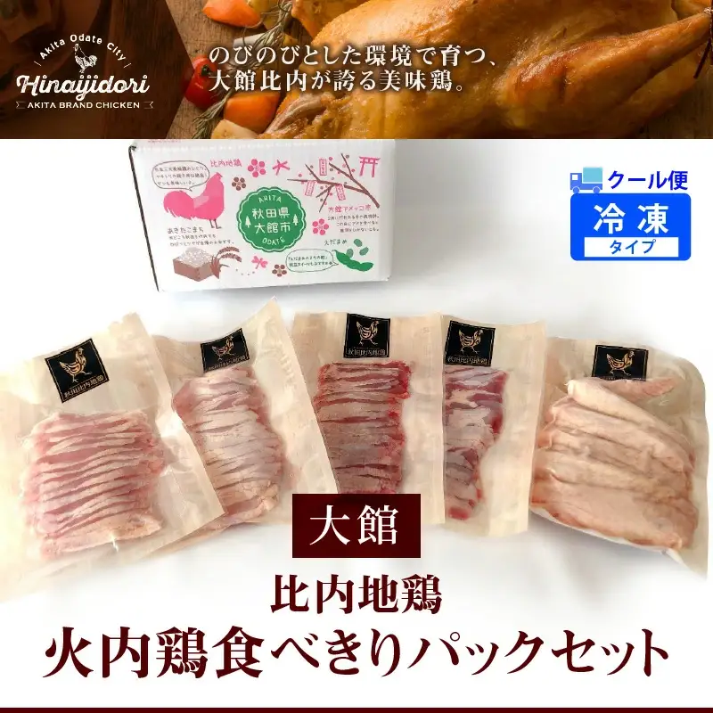 70P2306 比内地鶏　火内鶏　食べきりパックセット