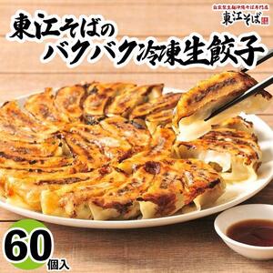 東江そばのバクバク冷凍生餃子　60個入｜東江そば　餃子　