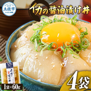 イカの醤油漬け丼（4P）セット【企業組合　宇佐もん工房】 [BQAB049]