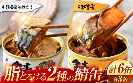 鯖缶詰6缶詰め合わせC / さば缶 缶詰 サバ 魚 小浜市 / 福井缶詰  [BFAB033]