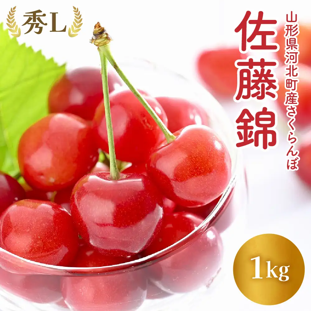 さくらんぼ 佐藤錦 秀L 1kg かほくらし 令和8年産 さくらんぼ
