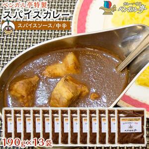 M ベンガル亭特製スパイスカレー！（スパイスソース・中辛）13袋
