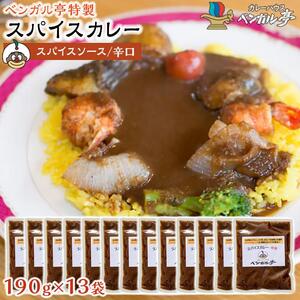 N ベンガル亭特製スパイスカレー！（スパイスソース・辛口）13袋