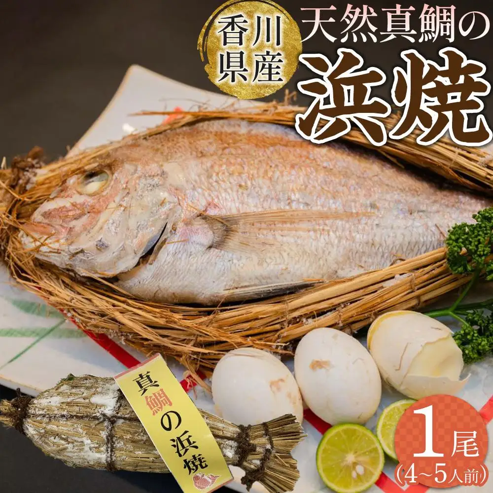 天然真鯛の浜焼1尾（4人～5人前）