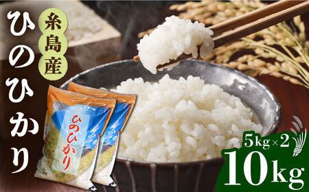 【お中元対象】 糸島産 ひのひかり 10kg 糸島市 / 三島商店 [AIM004] 米 白米