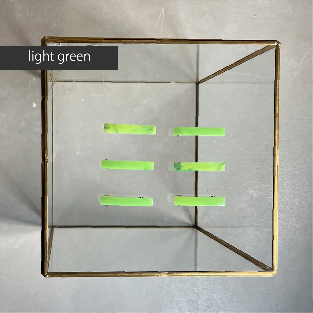 アクリル製ショートバレッタ light green（ライトグリーン） eME　barretta 2 short 髪留め ヘアクリップ ヘアアクセサリー こだわりの逸品 地域特産品 ギフト 自分用 人気 おすすめ