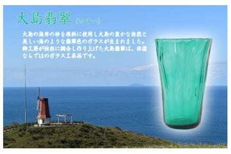 大島翡翠 タンブラー　NM-22GR【粋工房 】_HA1161