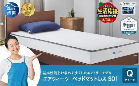 ＼期間限定！生活応援セット／エアウィーヴ S01 クイーン ｴｱｳｨｰｳﾞ