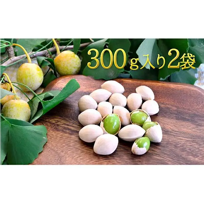 【2026年10月より順次発送】真空パックで新鮮！しみずの銀杏300g　2袋セット◆