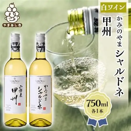 ワイン サントネージュワインが贈る シャルドネ 甲州 白ワイン 2本 セット【1285313】