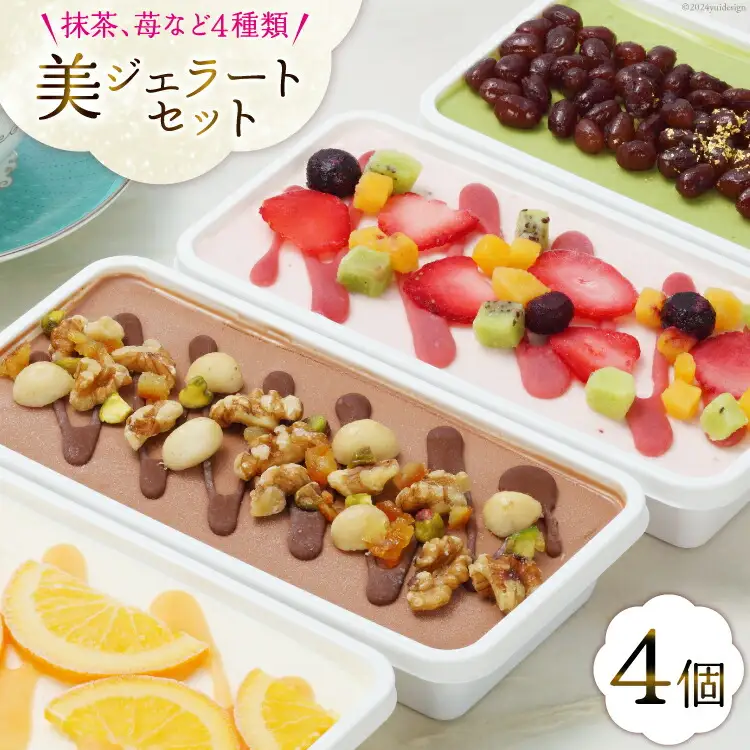 アイス 美・ジェラートギフトセット 500ml×4個 [アーリオ・オーリオ 石川県 津幡町 28ae0002]