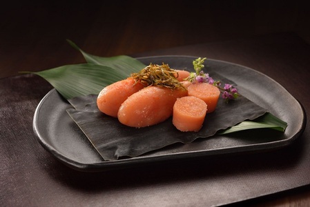 無着色辛子明太子　大粒昆布漬け特切 辛口 1kg【玄海】_HA1244