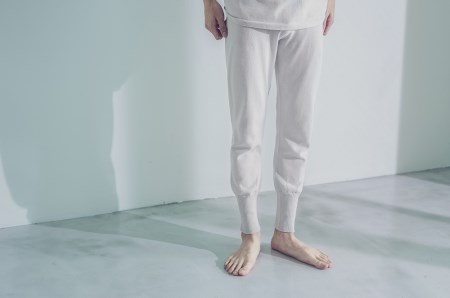 aroundsea MENS ウエストカバーニットレギンス【Lサイズ／ペールグレー】 [VC01143]
