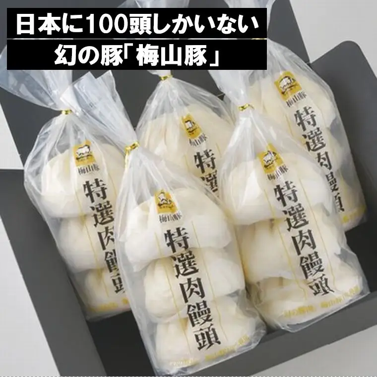 K1080 塚原牧場の幻の豚「梅山豚」肉饅頭セット