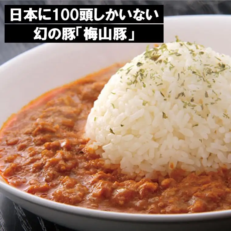 K1075 塚原牧場の幻の豚「梅山豚」のキーマカレーセット