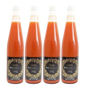 贅沢 トマトジュース 500ml×4本セット | アズファーム  ジュース 高糖度 無添加 無塩 M32S14