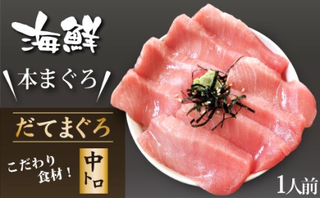 簡単 流水解凍 海鮮丼の具！ 中トロ 1人前 【十六家】 刺身 刺し身 さしみ 生食 生食用 海鮮 海鮮丼 冷凍 魚 さかな 鮪 まぐろ マグロ だてまぐろ 本鮪 本まぐろ 本マグロ 中トロ 中とろ トロ とろ 時短 手軽 人気 おすすめ
