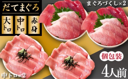 簡単 流水解凍 海鮮丼の具！ まぐろづくし 2人前 中トロ 2人前 【十六家】 刺身 刺し身 さしみ 生食 生食用 海鮮 海鮮丼 冷凍 食べ比べ 魚 さかな 鮪 まぐろ マグロ だてまぐろ 本鮪 本まぐろ 本マグロ 中トロ 中とろ トロ とろ 赤身 時短 手軽 人気 おすすめ