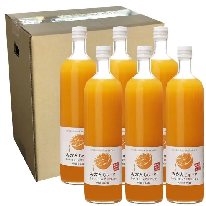 和歌山みかんジュース（750ml×6本入り）果汁100％無添加ストレート