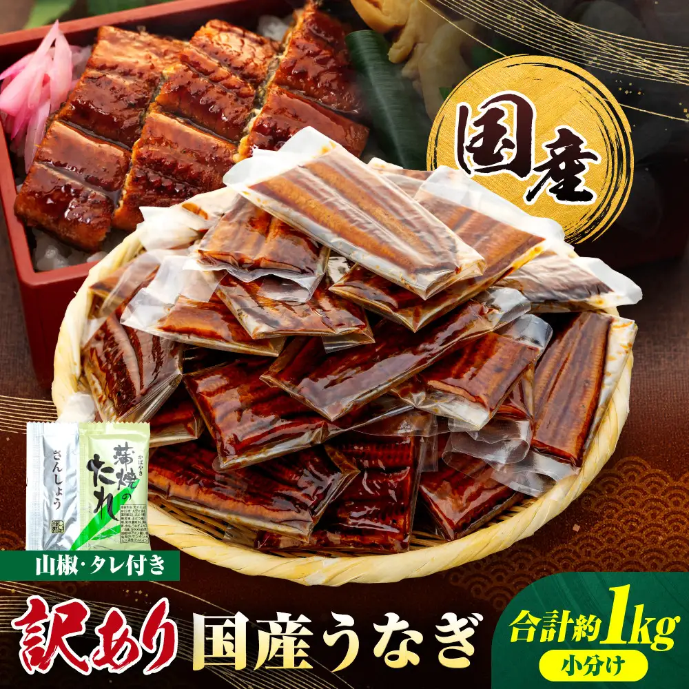 うなぎ 訳あり 国産 1食 パック 合計1kg｜うなぎ