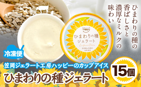 ひまわりの種ジェラート 15個セット　アイス