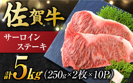 【不揃い訳あり】佐賀牛 サーロインステーキ 5kg ( 250g 2枚入り×10パック) 吉野ヶ里町 訳あり 訳アリ 不揃い ふぞろい 厚み不揃い 規格外 佐賀牛 牛肉 肉 サーロイン ステーキ 国産 ブランド牛[FDB012]