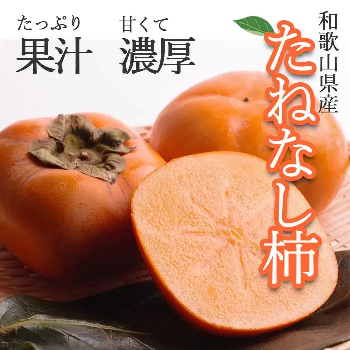 ［先行予約］厳選 たねなし柿 約2.5kg［刀根早生・平核無柿（ひらたねなしかき）］［カキ・種無柿・種無し柿・種なし柿・無核柿］［IKE95］
