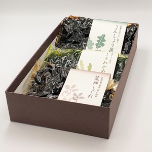 さつき（佃煮詰合せ：しそわかめ(国産)、荒神しぐれ、さんしょう昆布)