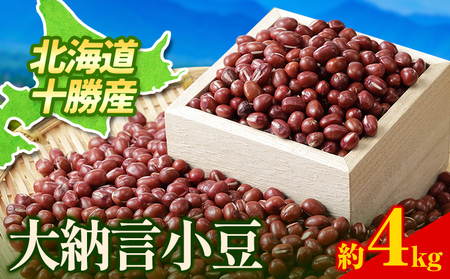 令和7年度産 北海道十勝本別町産 大納言小豆4kg 《60日以内に出荷予定(土日祝除く)》本別町農業協同組合 送料無料