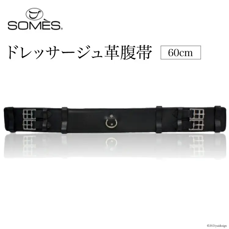 SOMES　Reiz　ドレッサージュ革腹帯（60cm）（ブラック） [北海道 砂川市 012260009]
