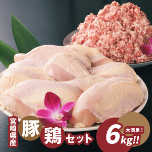 豚ミンチ3㎏・鶏ムネ3㎏　計6kgセット  K16_0028_2