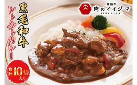 カレー レトルト 10個入り イイジマ和牛カレー 10個入り 化粧箱 国産牛 黒毛和牛 父の日 お取り寄せ お祝い 内祝い 出産 結婚 快気祝いプレゼント 誕生日 ギフト対応  茨城県 水戸市 肉のイイジマ（DU-81）