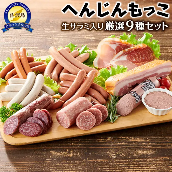 へんじんもっこ生サラミ入り厳選9種セット