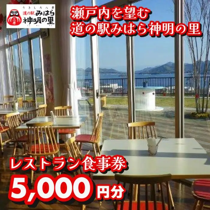 道の駅 みはら神明の里 お食事券5,000円分　030006