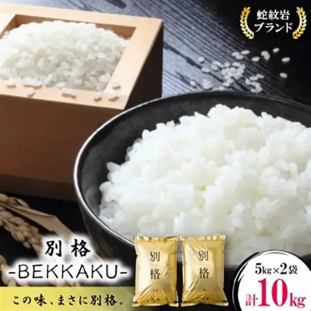 令和8年産【先行受付】2026年9月以降発送【蛇紋岩ブランド　別格米10kg】【1394170】