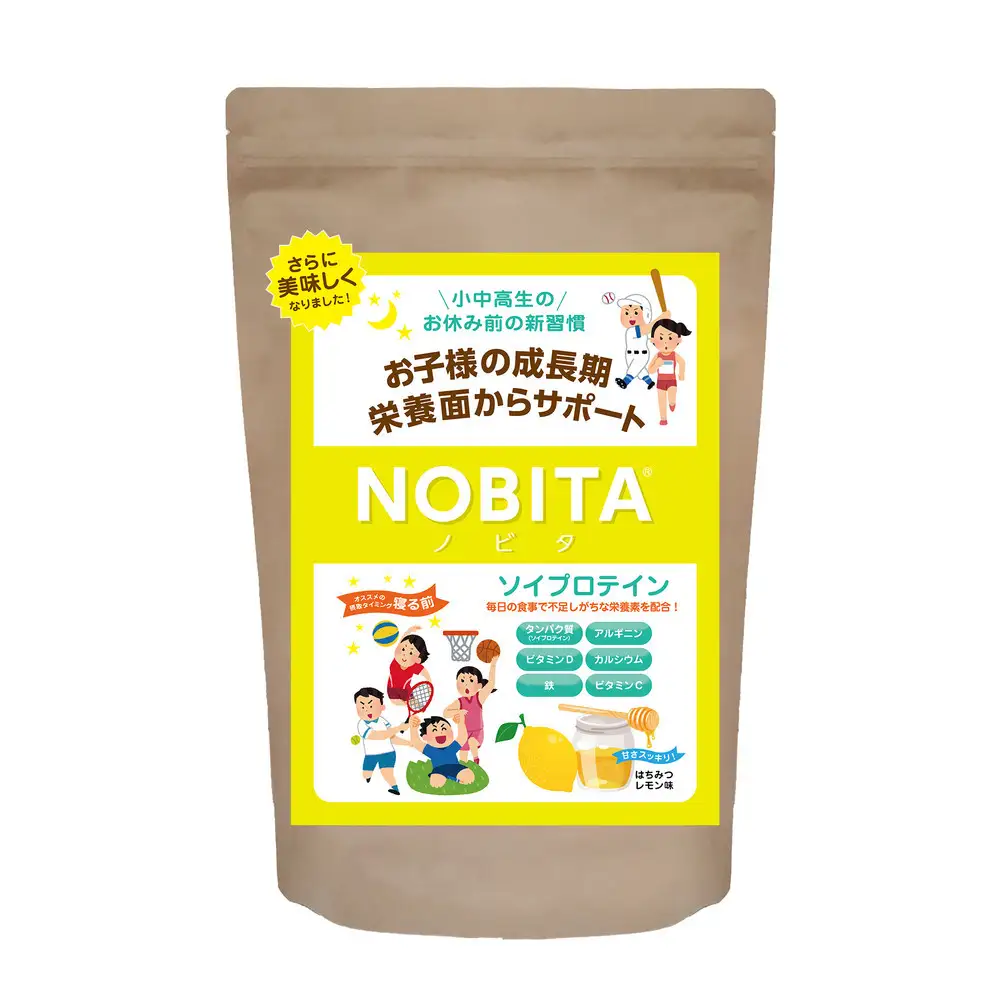 NOBITA(ノビタ)ソイプロテイン　はちみつレモン味 ／ 栄養素 飲みやすい 手軽 埼玉県