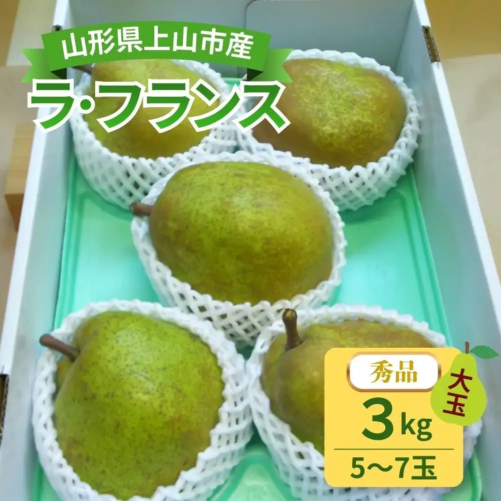 西洋梨（ラ・フランス）３ｋｇ　大玉　0017-2617