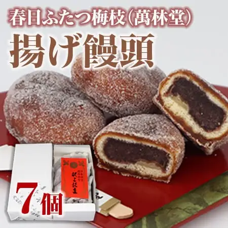 饅頭 『春日ふたつ梅枝（萬林堂）』 揚げ饅頭 和菓子 J-21